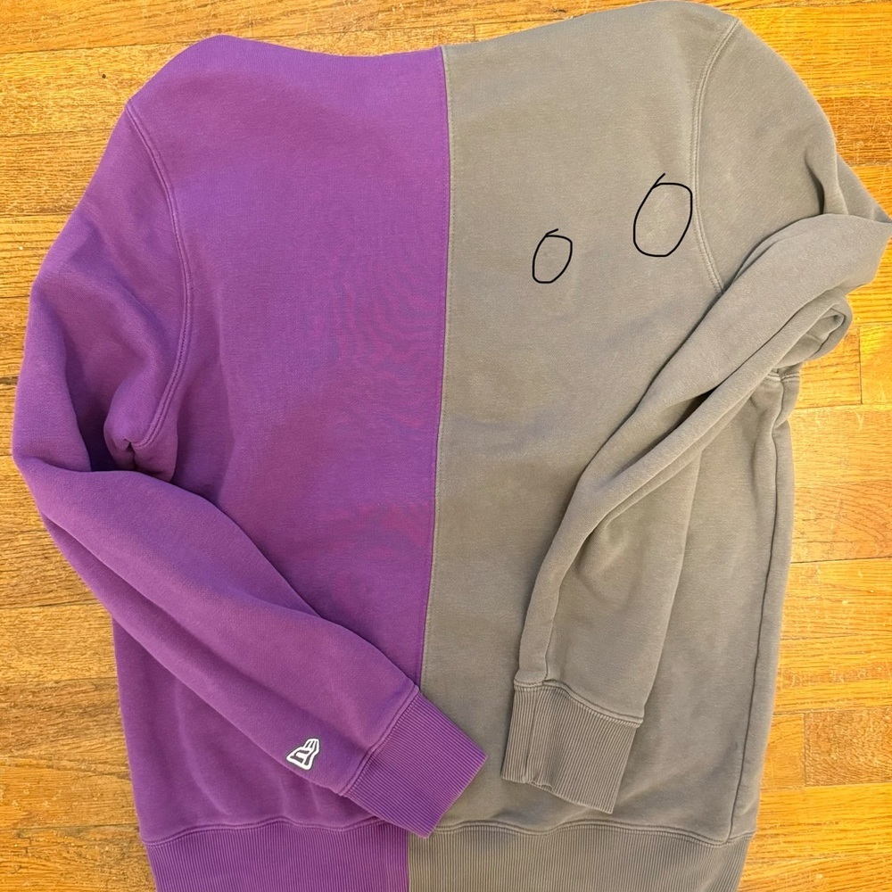 New Era Lakers Woman’s Hoodie Size Medium Purple - Picture 6 of 6